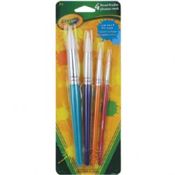 CRAYOLA - 4 GROS PINCEAUX RONDS